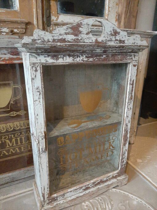 Oud Vitrine kastje M - Afbeelding 2