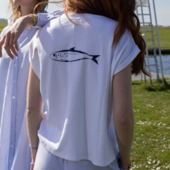 Zusss t shirt met vis wit