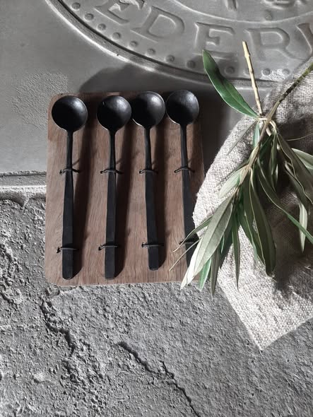 Lepeltjes lang oud zwart