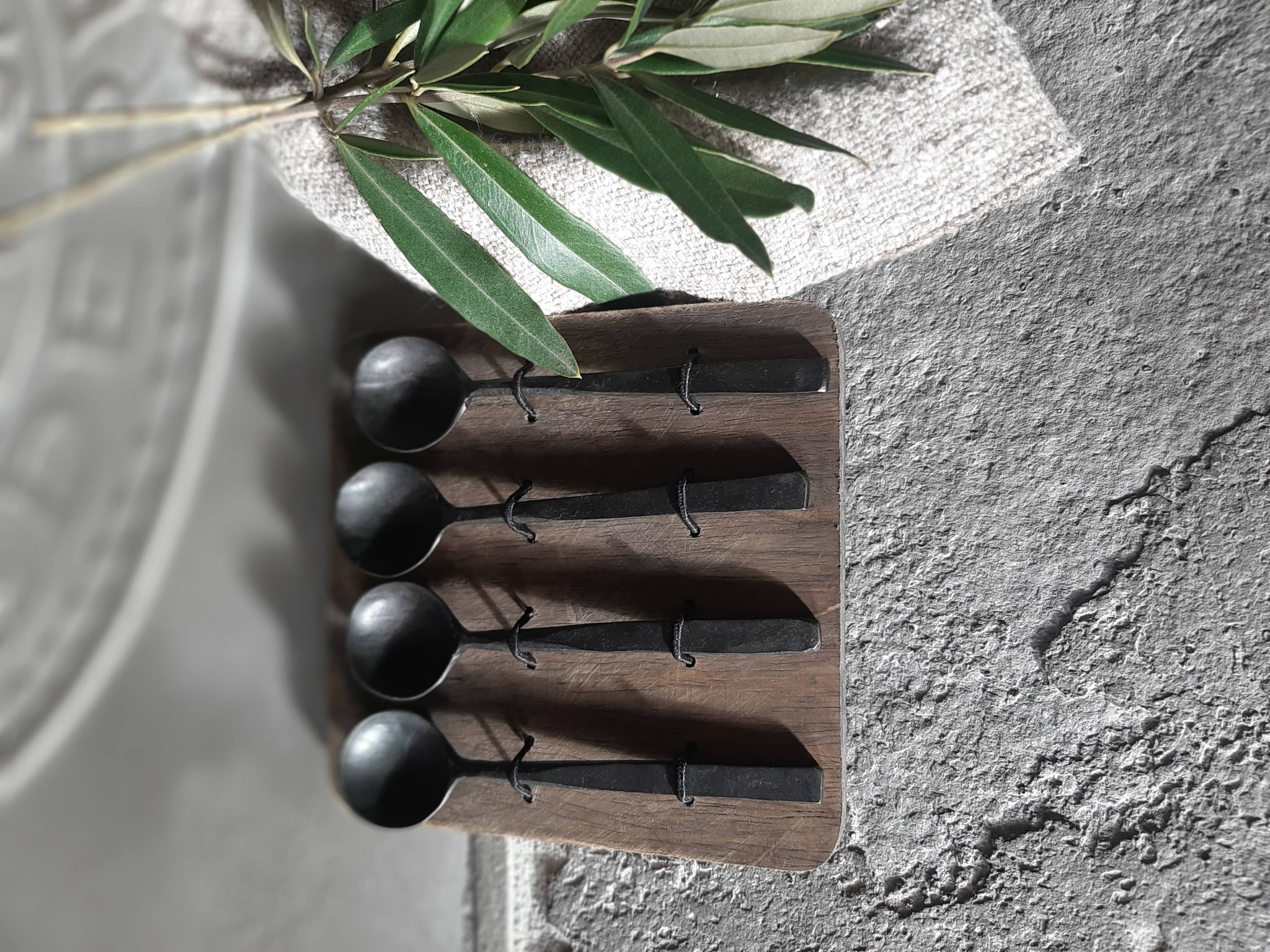 Lepeltjes kort oud zwart